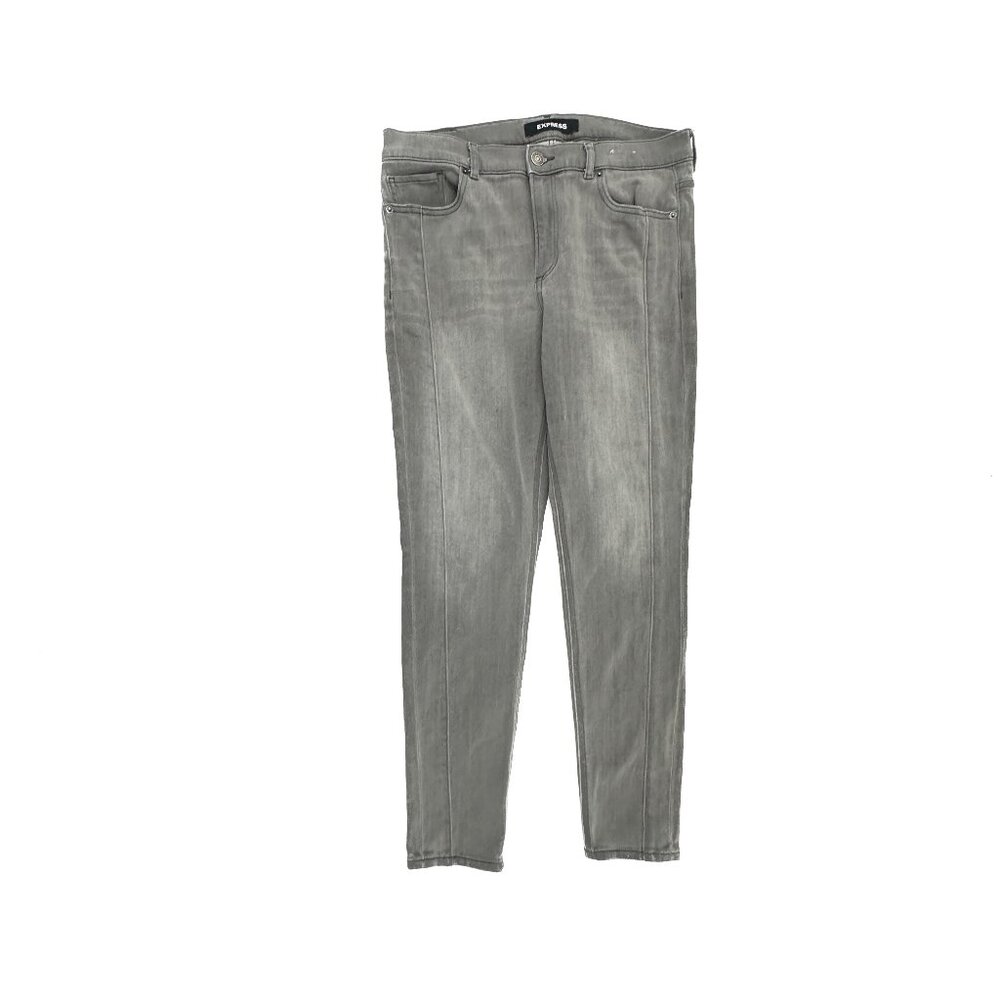 Express Ankle Legging High Rise Women's size 12 gray Denim Jeans